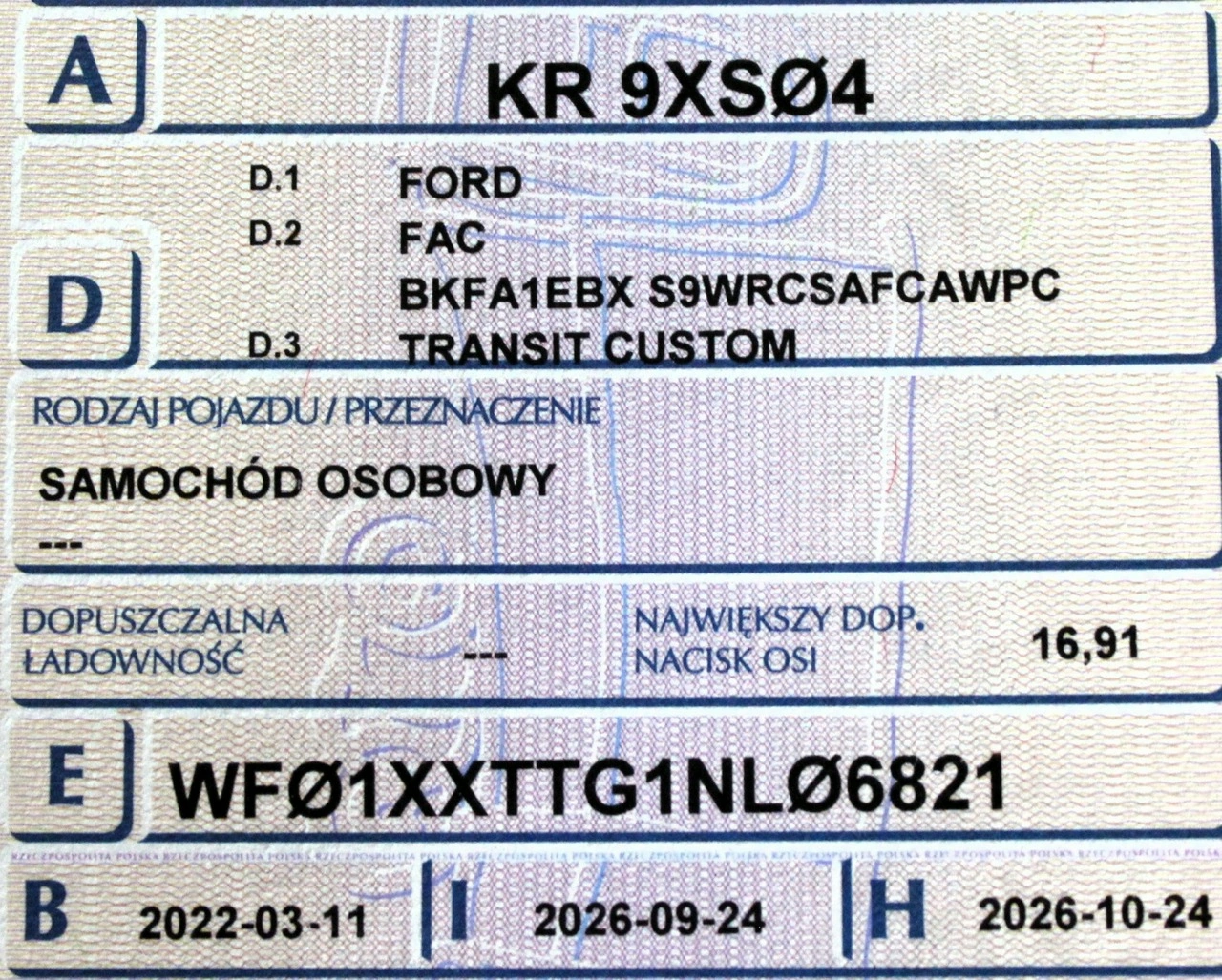 Ford Transit Custom - Zdjęcie 6